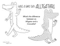FREE DOWNLOAD - Alligator Coloring Page