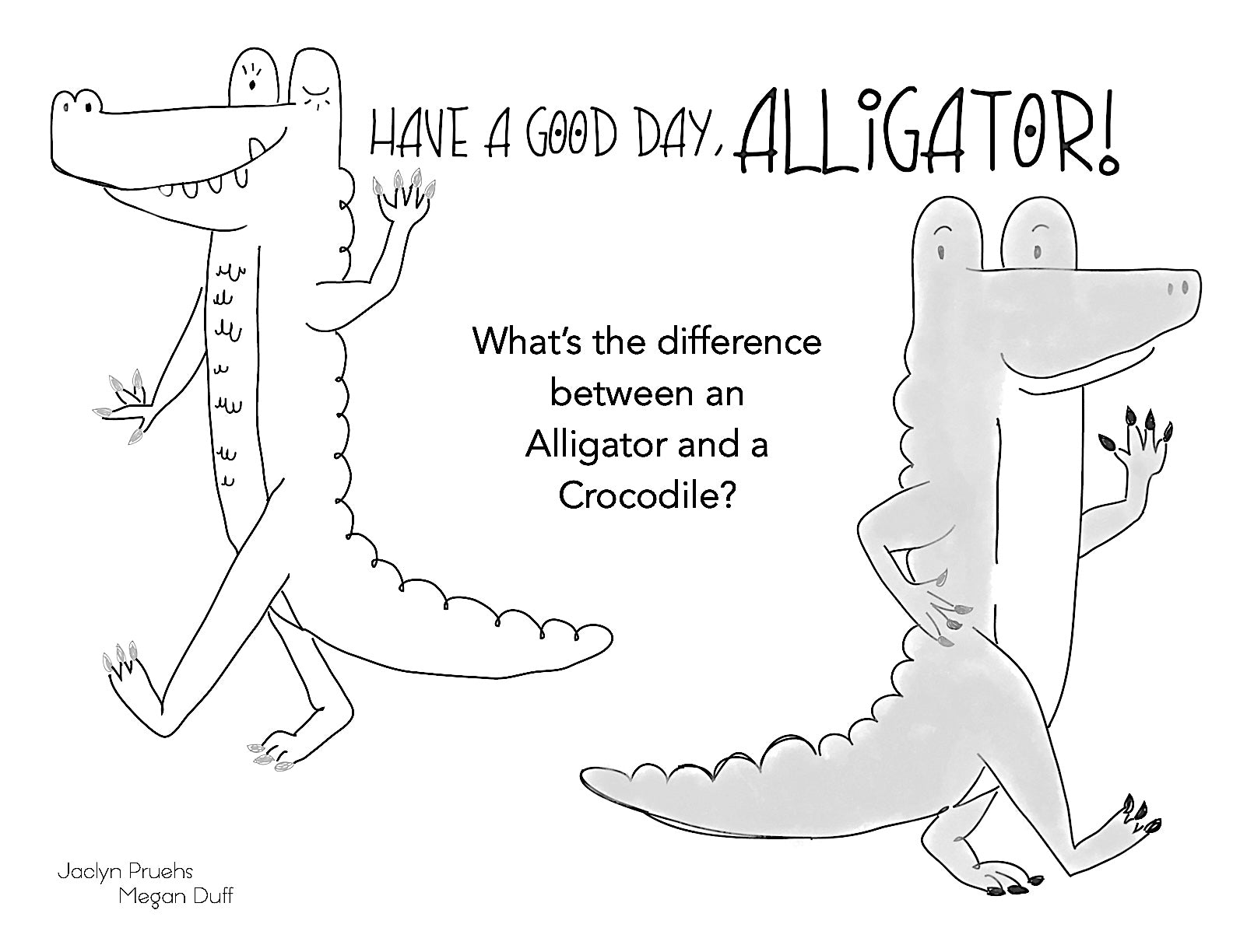 FREE DOWNLOAD - Alligator Coloring Page
